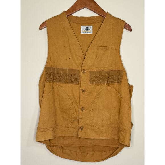 Vintage Black Sheep Hunting Vest Men's Medium Game Pouch Shell Holders Brown - Picture 1 of 8
